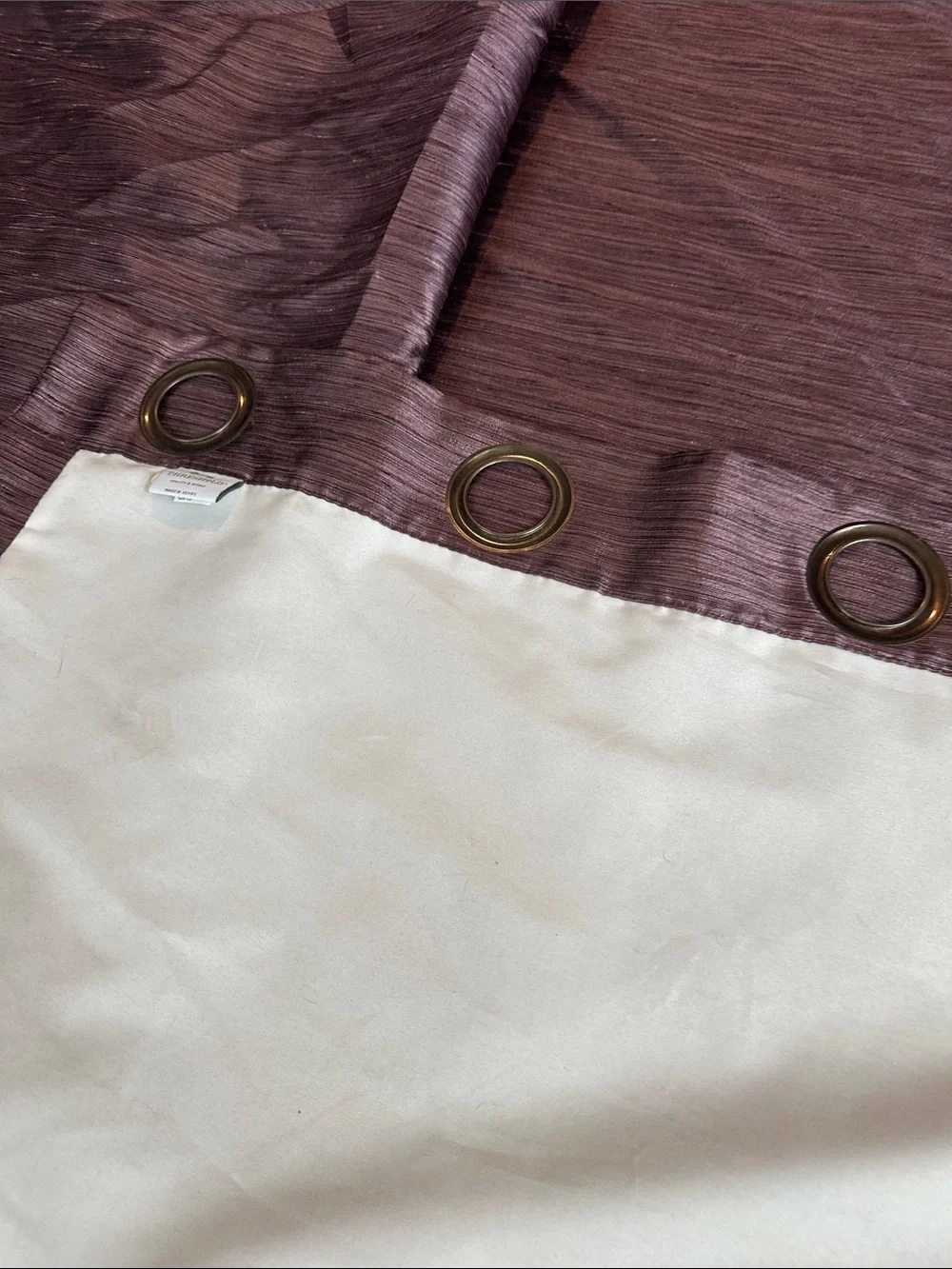 Threshold Plum set of 2 Curtain Panels with Bronze Grommet. 54”x84”